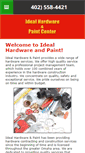 Mobile Screenshot of idealhardwarepaint.com